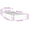 vidaXL Cadre de lit sans matelas gris clair double XL velours
