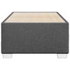 vidaXL Cadre de lit sans matelas gris foncé tissu