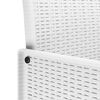 vidaXL Chaise de jardin 2 pcs Blanc 53 x 49 x 85 cm PP