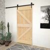 vidaXL Porte NARVIK Naturel 80 x 210 cm Bois de pin massif