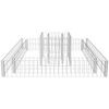 vidaXL Jardinière en gabion Acier galvanisé 120x120x20 cm