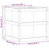 vidaXL Jardinière 70x70x70 cm bois massif de douglas