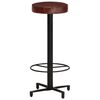 vidaXL Tabourets de bar lot de 2 76 cm cuir v&eacute;ritable