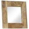 vidaXL Miroir Bois de manguier massif 50 x 50 cm