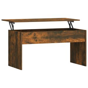 vidaXL Table basse Ch&ecirc;ne fum&eacute; 102x50,5x52,5 cm Bois d'ing&eacute;nierie
