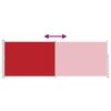 vidaXL Auvent lat&eacute;ral r&eacute;tractable 160 x 500 cm Rouge