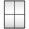 vidaXL Miroir mural noir 30x40 cm rectangulaire fer