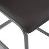 vidaXL Chaises à manger cantilever lot de 4 marron similicuir
