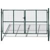 vidaXL Portail double 300x150 cm en acier thermolaqué