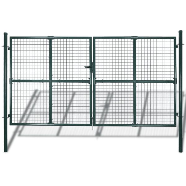 vidaXL Portail double 300x150 cm en acier thermolaqué