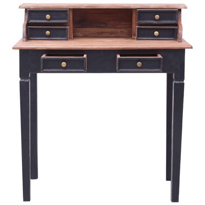 vidaXL Bureau avec tiroirs 90x50x101 cm bois de récupération solide