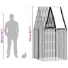 vidaXL Cage pour lapins Argent&eacute; 100 x 100 x 210 cm Acier galvanis&eacute;
