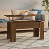 vidaXL Table basse Ch&ecirc;ne marron 101x49x52 cm Bois d'ing&eacute;nierie