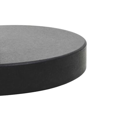 vidaXL Socle de parasol Granite 28,5 kg Rond Noir