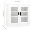 vidaXL Armoire de bureau Blanc 90x40x90 cm Acier