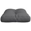 vidaXL Coussin de palette anthracite 60x40x12 cm tissu