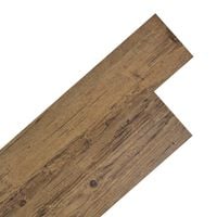vidaXL Planche de plancher PVC autoadhésif 5,02 m² 2 mm Marron noyer