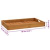 vidaXL Plateau de service 60x35 cm Bois de teck massif