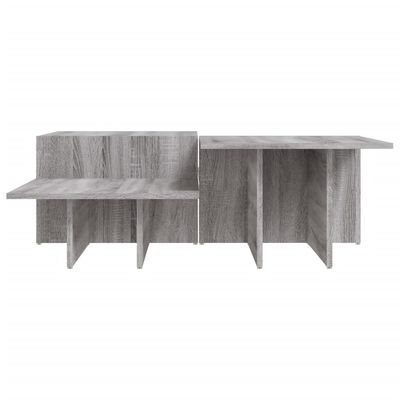 vidaXL Tables basses 2 pcs Sonoma gris Bois d'ingénierie