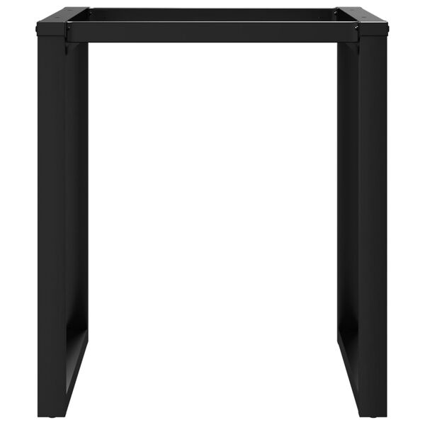 vidaXL Pieds de table à manger cadre en O 60x60x73 cm acier