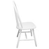 vidaXL Chaises à manger lot de 2 blanc bois d'hévéa solide