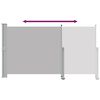 vidaXL Auvent lat&eacute;ral r&eacute;tractable de patio 140 x 300 cm Gris