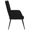 vidaXL Chaise de relaxation Noir Tissu