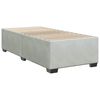 vidaXL Cadre de lit sans matelas gris clair velours