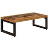 vidaXL Table basse 100x50x35 cm Bois de r&eacute;cup&eacute;ration solide et acier