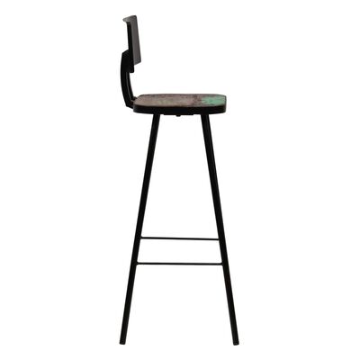 vidaXL Tabourets de bar lot de 2 bois massif de récupération