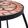 vidaXL Tables mosaïque 3 pcs Terre cuite Céramique