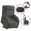 vidaXL Fauteuil inclinable de massage &eacute;lectrique gris fonc&eacute; tissu