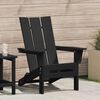 vidaXL Chaise Adirondack pliante Noir 80,5 x 74,5 x 92 cm HDPE