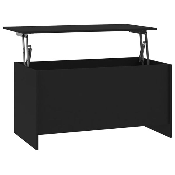 vidaXL Table basse noir 102x55,5x52,5 cm bois d'ing&eacute;nierie