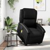 vidaXL Fauteuil inclinable de massage électrique noir similicuir