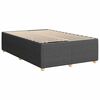 vidaXL Cadre de lit sans matelas gris foncé tissu