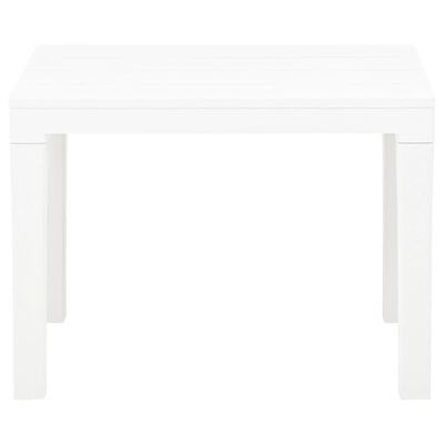 vidaXL Bancs de jardin lot de 2 Blanc Plastique