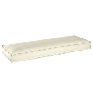 vidaXL Coussin Cr&egrave;me 120 x 40 x 8 cm Tissu Oxford
