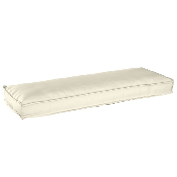 vidaXL Coussin Cr&egrave;me 120 x 40 x 8 cm Tissu Oxford