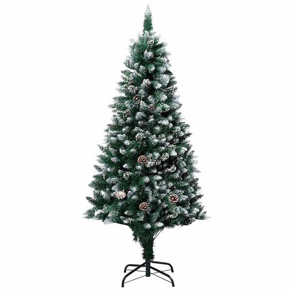 vidaXL Arbre de No&euml;l artificiel avec LED/boules pommes de pin 150cm