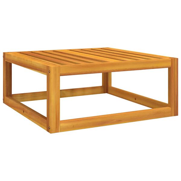 vidaXL Repose-pied de jardin avec coussin verts bois massif d'acacia