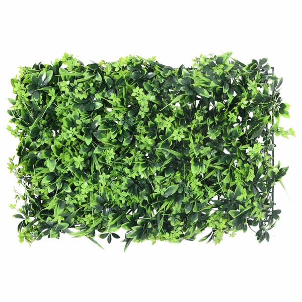 &nbsp;vidaXL Cl&ocirc;ture &agrave; feuilles artificielles 24 pcs vert 40x60 cm