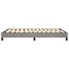 vidaXL Sommier à ressorts de lit gris clair 137x190 cm velours