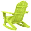 vidaXL Chaise &agrave; bascule de jardin Adirondack bois de sapin massif vert