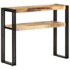 vidaXL Table console 90x30x75 cm Bois de manguier brut
