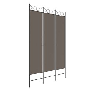 vidaXL Cloison de séparation 3 panneaux Anthracite 120x200 cm Tissu