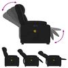 vidaXL Fauteuil inclinable de massage électrique noir similicuir
