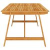 vidaXL Table &agrave; manger de jardin 206x100x74 cm Bois d'acacia massif
