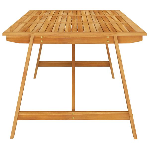 vidaXL Table &agrave; manger de jardin 206x100x74 cm Bois d'acacia massif