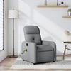 vidaXL Fauteuil inclinable de massage gris clair tissu
